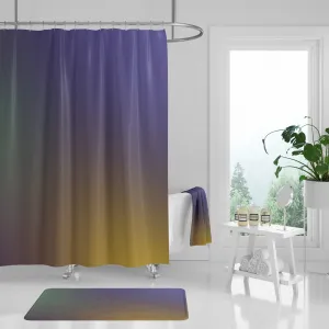 Abstract Shower Curtain | Purple Green Yellow Lighting,Home Lighting