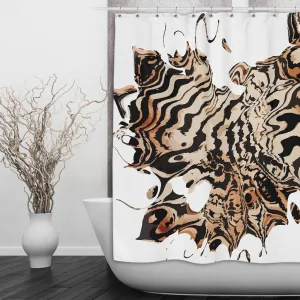 Abstract Tiger Shower Curtains and Optional Bath Mats Lighting,Lamps Fixtures