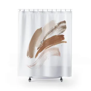 Abstract | White Shower Curtain | Beige Ivory Lighting,Home Lighting