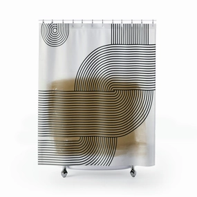 abstract boho shower curtain | Mid-Century Minimalist Lighting,Home Lighting