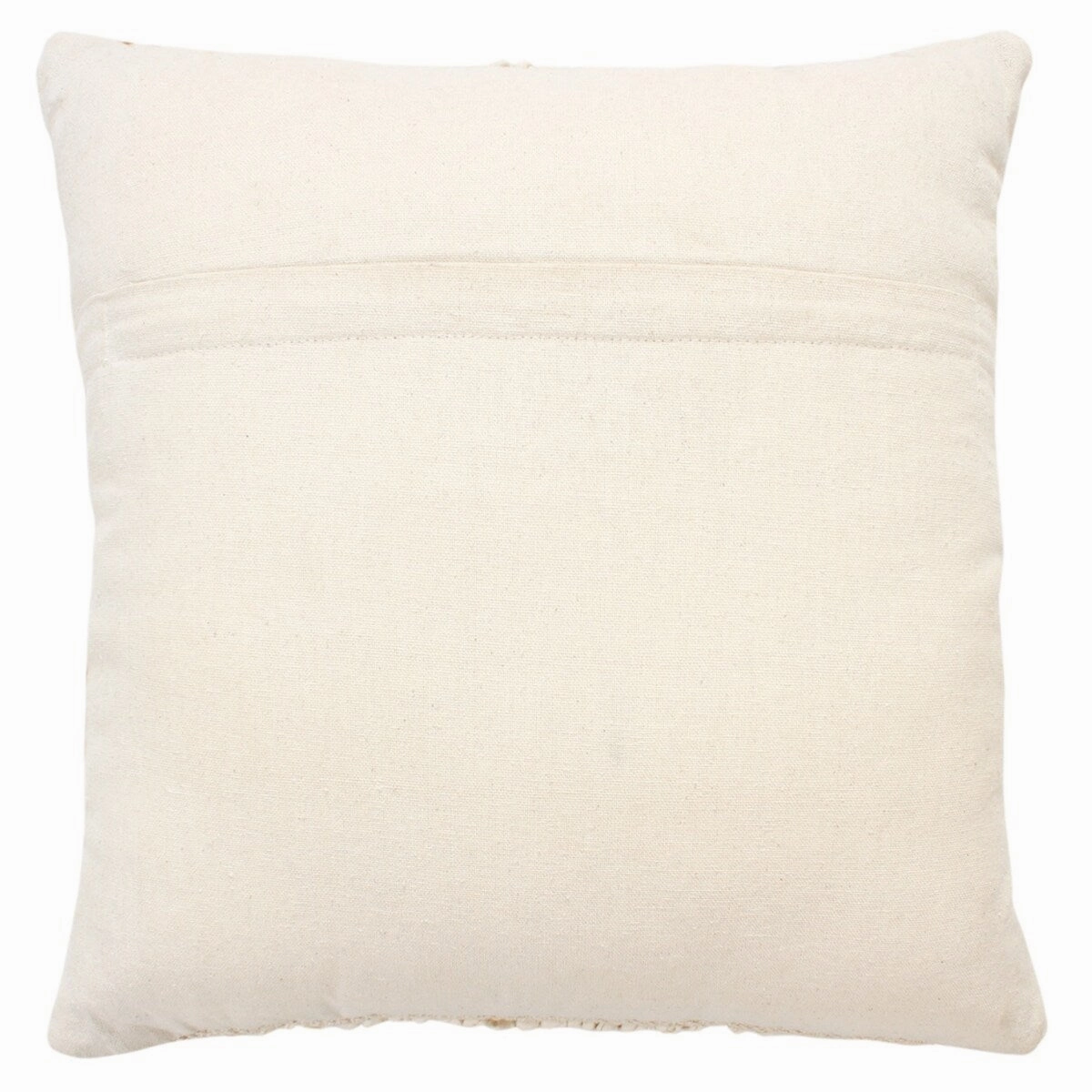 Accent Throw Pillows Set of 2, Square Cotton Pillows with Handwoven Diamond Pattern, 18 x 18 inch