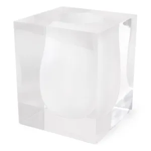 Acrylic Cube Scoop Vase | Jonathan Adler Bel Air Vase,Glass Vase