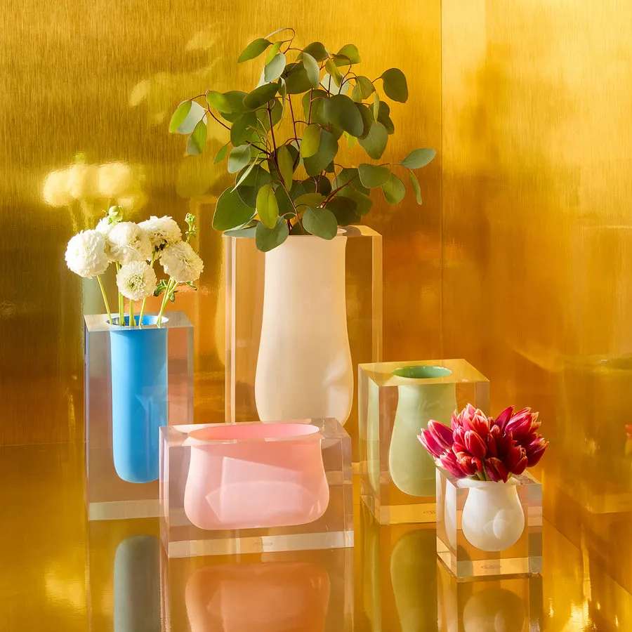 Acrylic Cube Scoop Vase | Jonathan Adler Bel Air