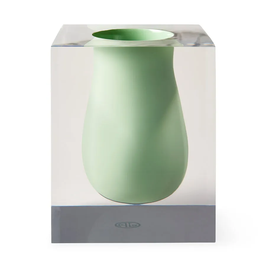 Acrylic Cube Scoop Vase | Jonathan Adler Bel Air