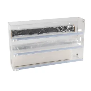 Acrylic Food Wrap Dispenser 3 Inserts Figurines,Decorative Ornaments
