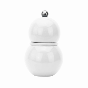 Addison Ross Chubbie Salt & Pepper Mill 12cm In White Kitchen,modern kitchen essentials