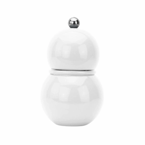 Addison Ross Chubbie Salt & Pepper Mill 12cm In White Kitchen Accessories,kitchen counter accessories