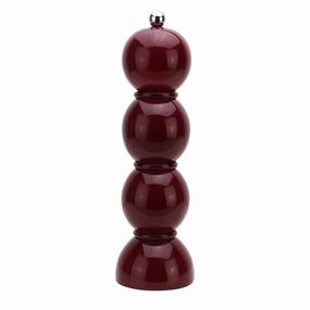 Addison Ross Red Bobbin Salt or Pepper Mill 24cm In Deep Cherry Kitchen,modern kitchen essentials