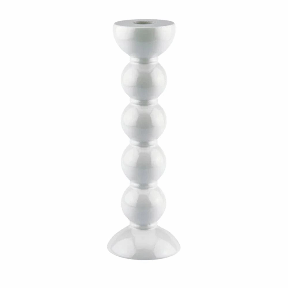 Addison Ross Tall Bobbin Candlestick 24cm In White Kitchen Accessories,kitchen counter accessories
