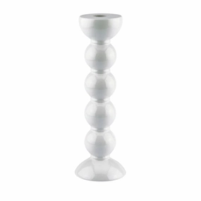 Addison Ross Tall Bobbin Candlestick 24cm In White Kitchen,modern kitchen essentials