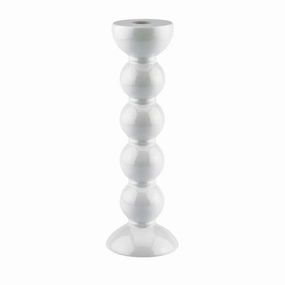 Addison Ross Tall Bobbin Candlestick 24cm In White Kitchen Accessories,kitchen counter accessories