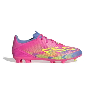 adidas F50 League FG/MG Junior- lucid pink/lucid lemon/blue fusion