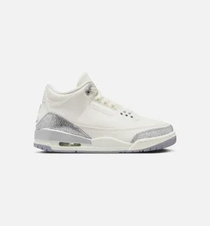 Air Jordan 3 Sail Cement Womens Lifestyle Shoe - Sail/Cement Grey/Metallic Silver Free Shipping