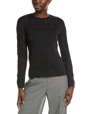 Akris Jacquard Mesh Wool & Silk-Blend Top