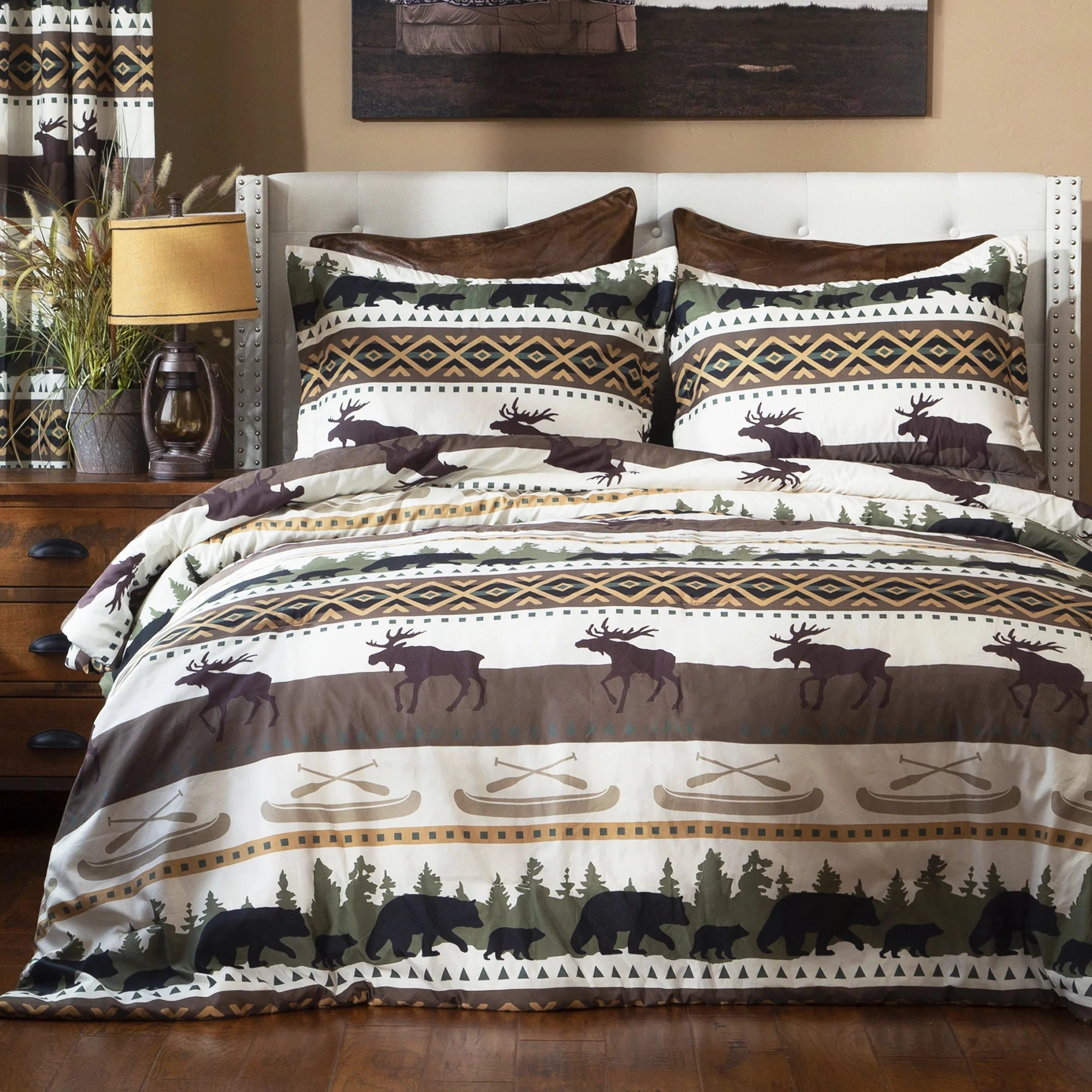 Alaskan Trails Comforter Set luxury bedding, duvet cover
