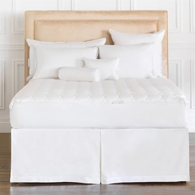 Alexander Comforts Beverly Natural Cotton Mattress Pad - White mattress pads,mattress topper,bed protection