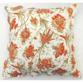 Alexandria Quilted Euro Sham - Multi-color pillowcases,cotton pillow covers,bed linen