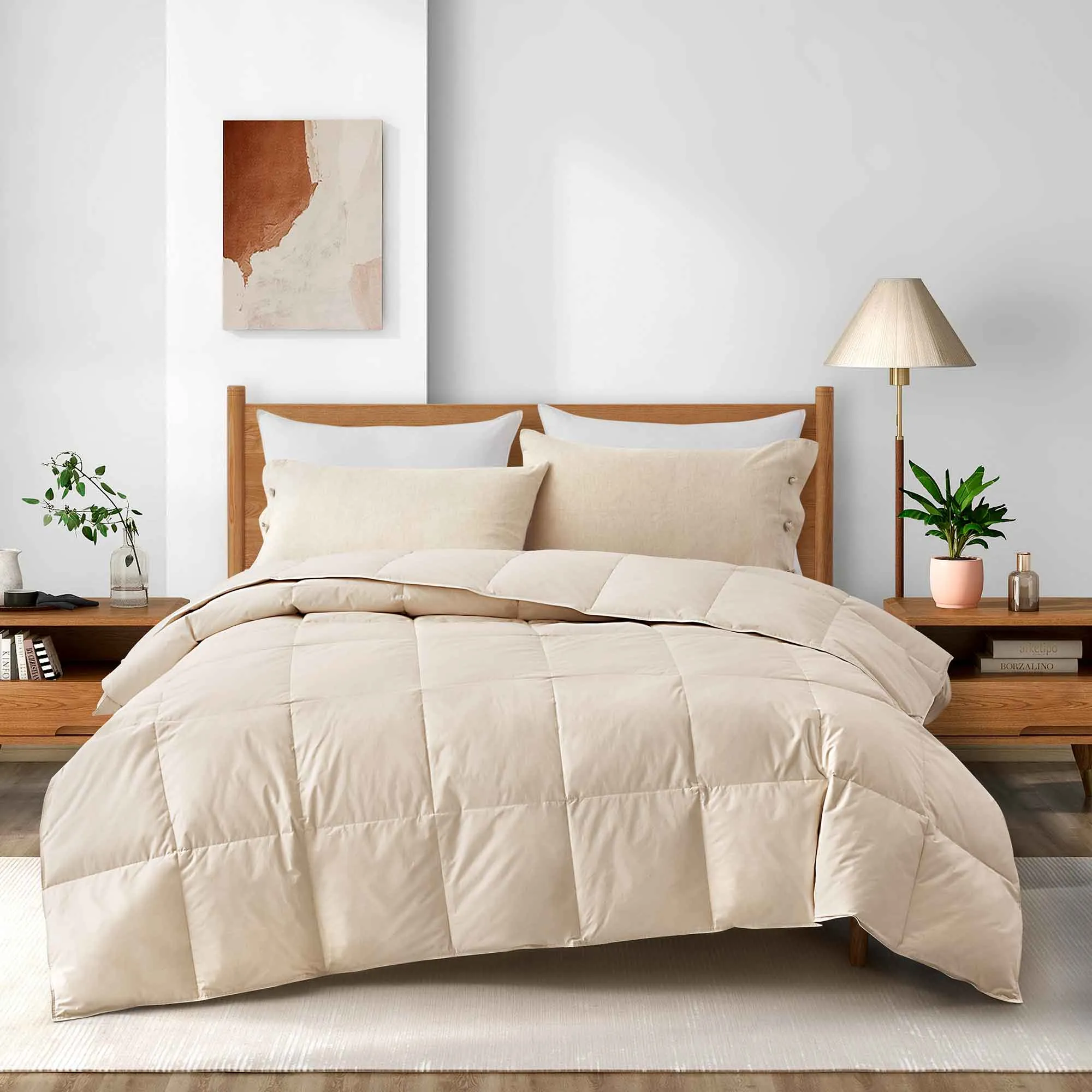 All Season Organic Cotton Comforter Down and Feather Fiber Fill Duvet Insert GOTS Cert ecco Shoes