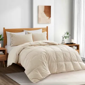 All Season Organic Cotton Comforter Down and Feather Fiber Fill Duvet Insert GOTS Cert ecco Shoes
