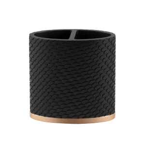 Amal Toothbrush Holder - Black/Gold Toothbrush Holder,Bathroom Organizer