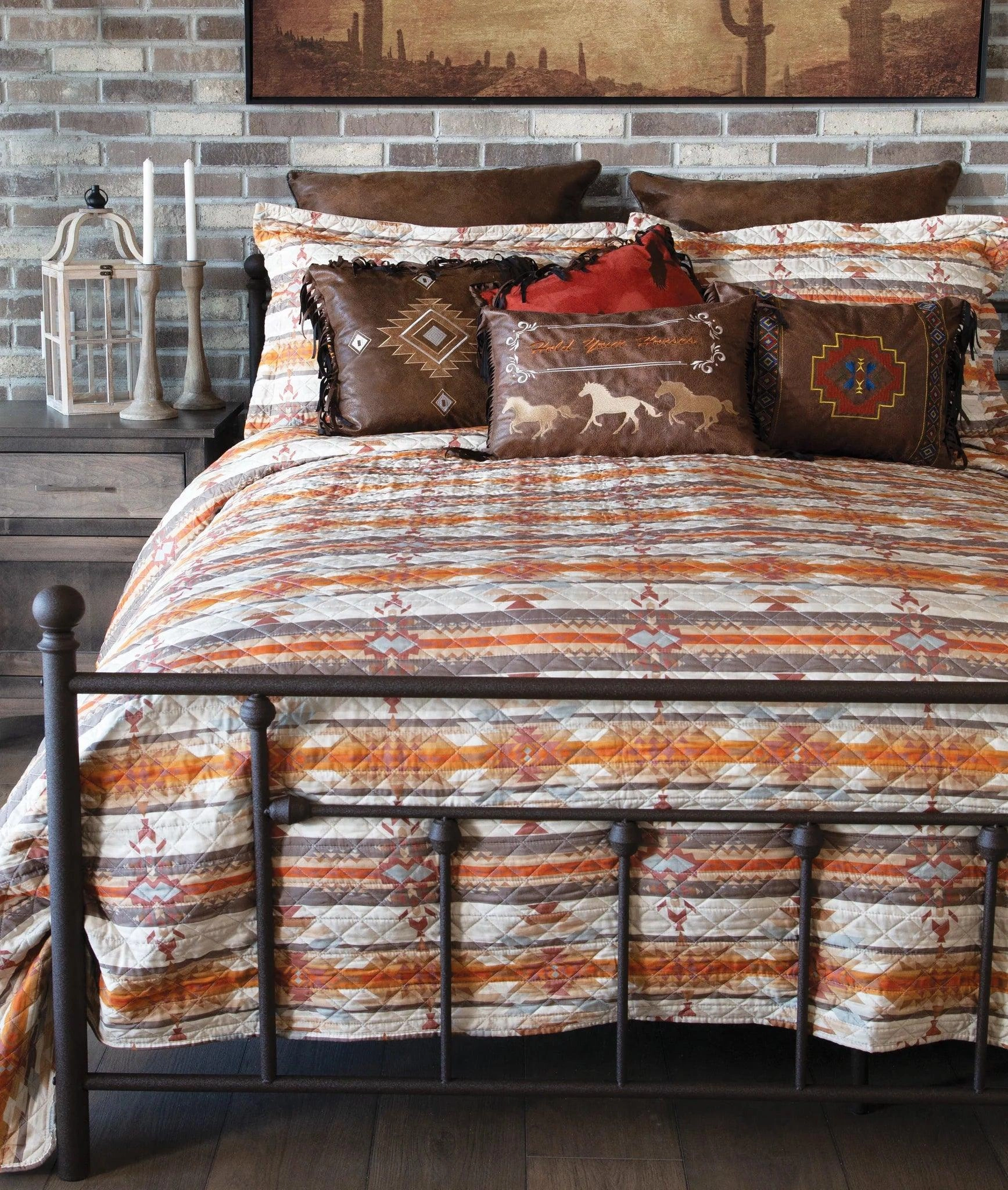 Amarillo Southwestern Quilt Set luxury bedding, duvet cover