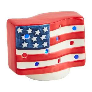 American Flag Light-Up Sitter Decorative Mirror,Home Decor Mirror
