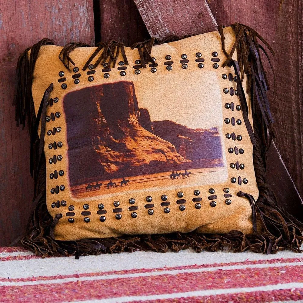 American Indians at the Mesa's Leather Pillow storage cart, utility cart