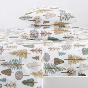 Among the Trees Microfiber Sheets pillow inserts, mattress pad