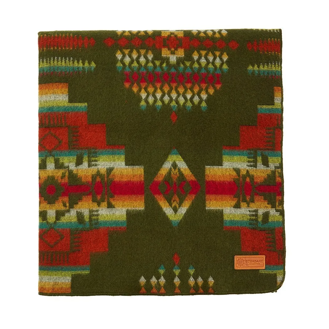 Andes Forest Southwestern Queen-Sized Blanket