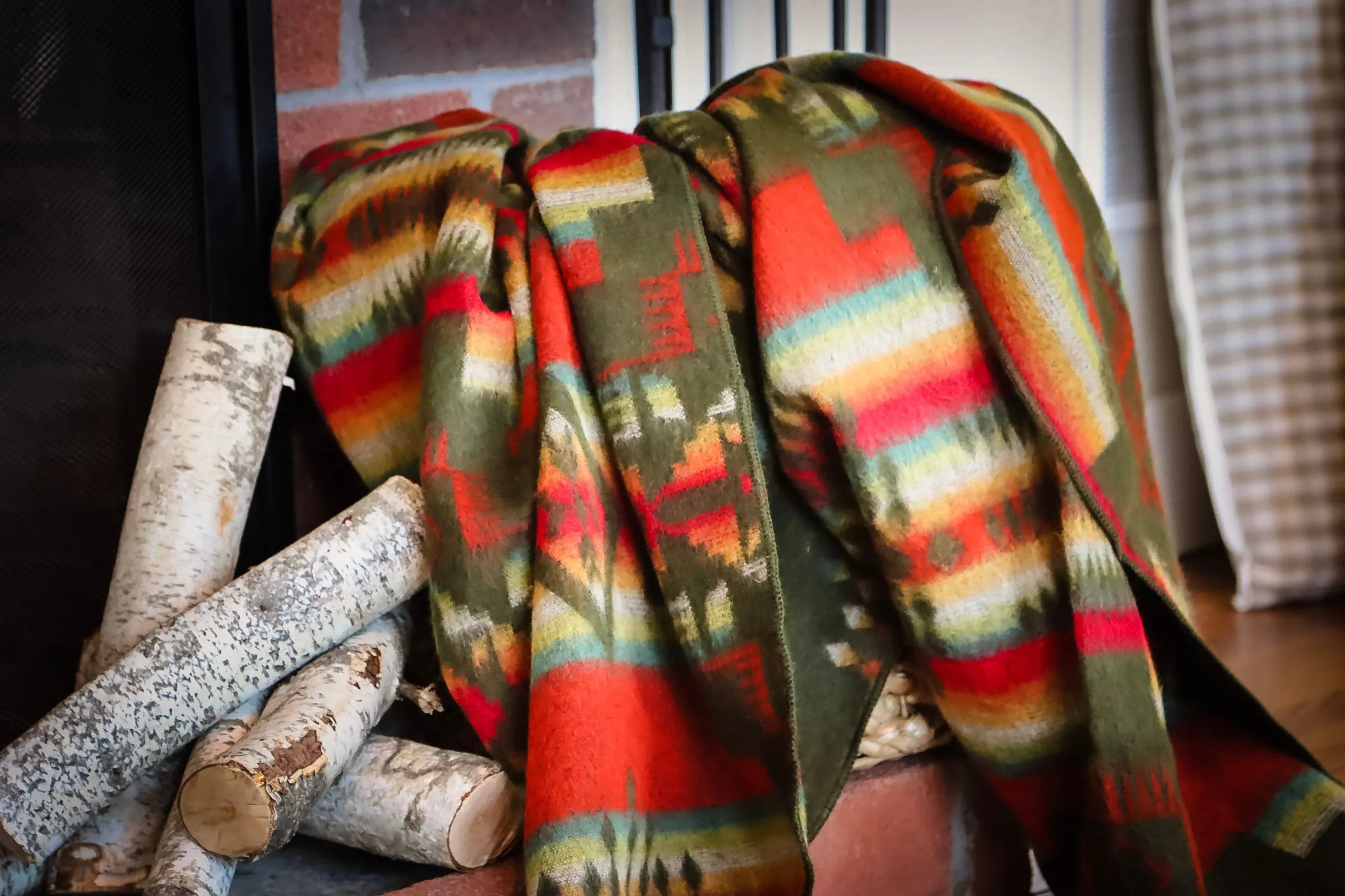 Andes Forest Southwestern Queen-Sized Blanket