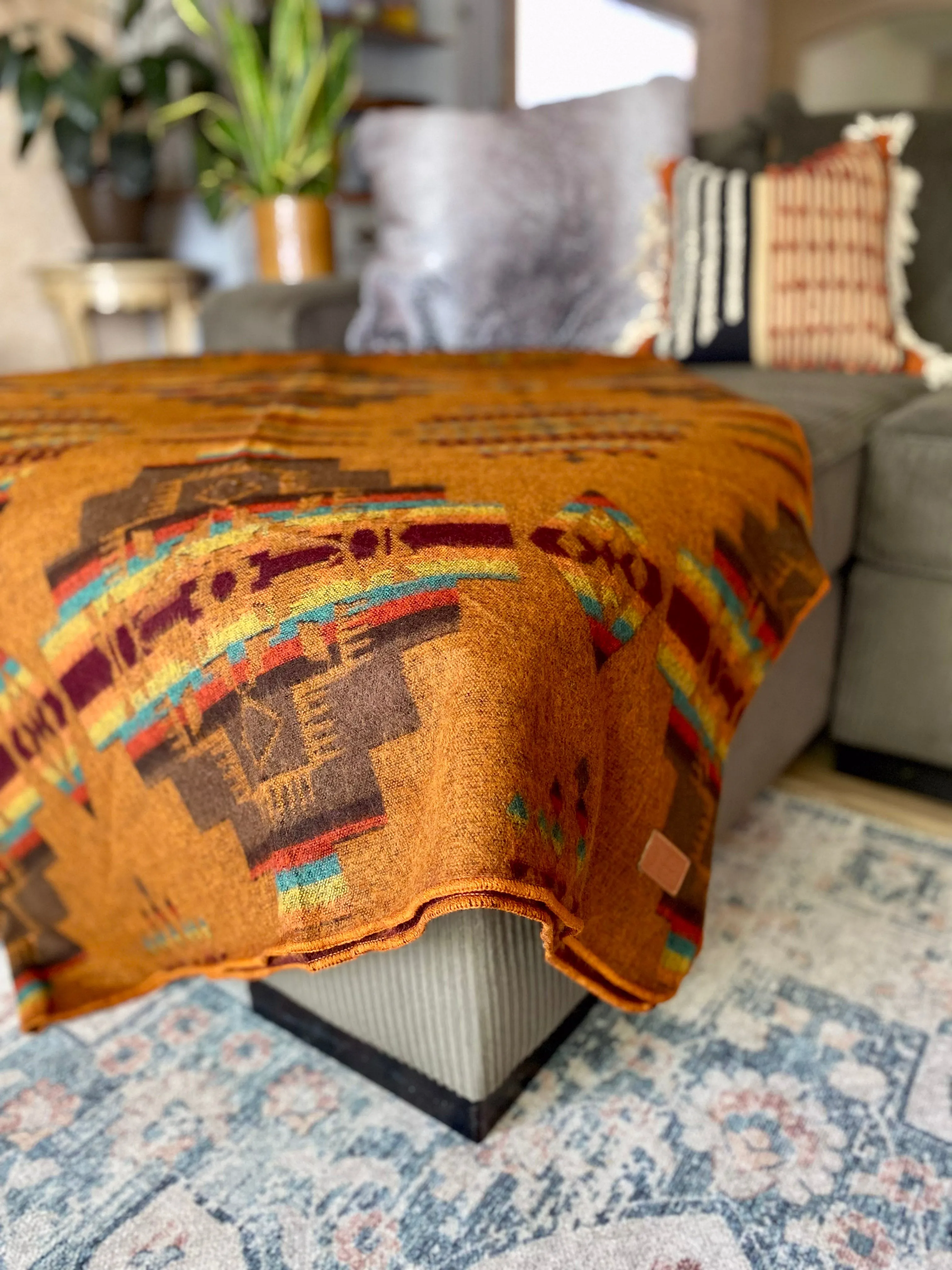 Andes Mountain Artisan-Made Queen-Sized Blanket