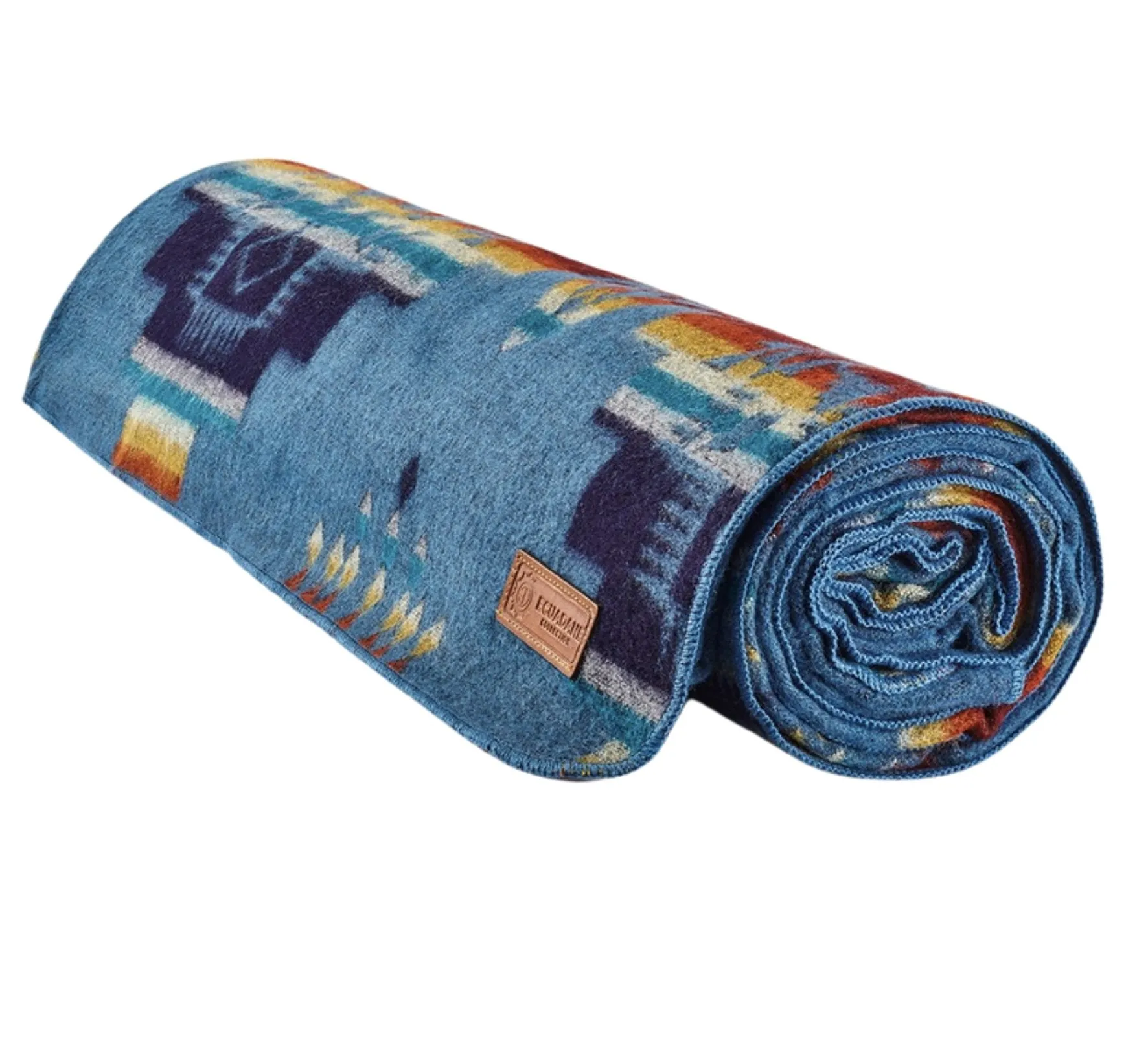 Andes Ocean - Artisan-Made Southwestern Queen-Size Blanket