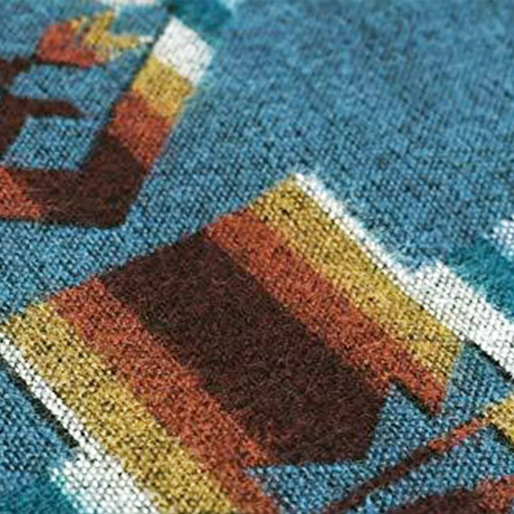 Andes Ocean - Artisan-Made Southwestern Queen-Size Blanket