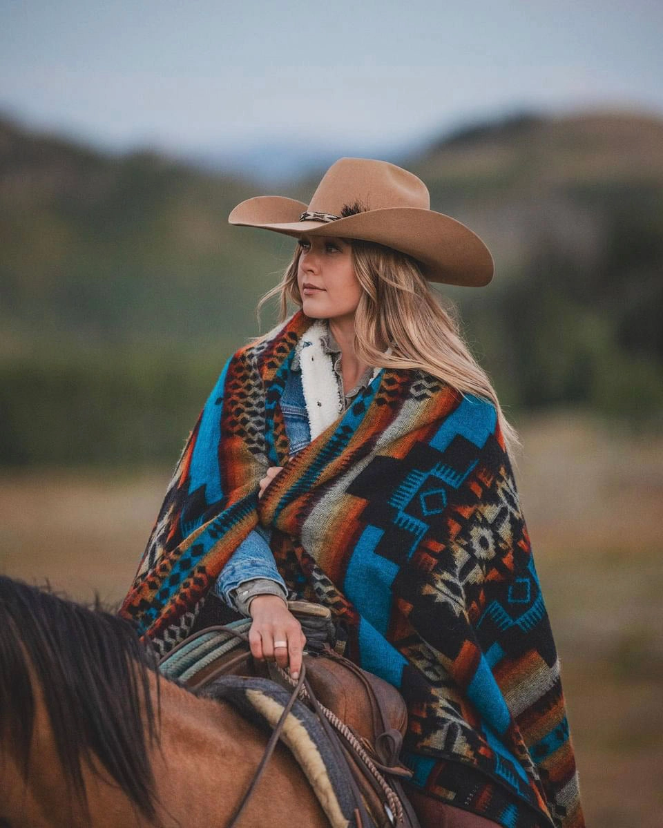 Andes Cliffside Southwestern Queen-Sized Blanket