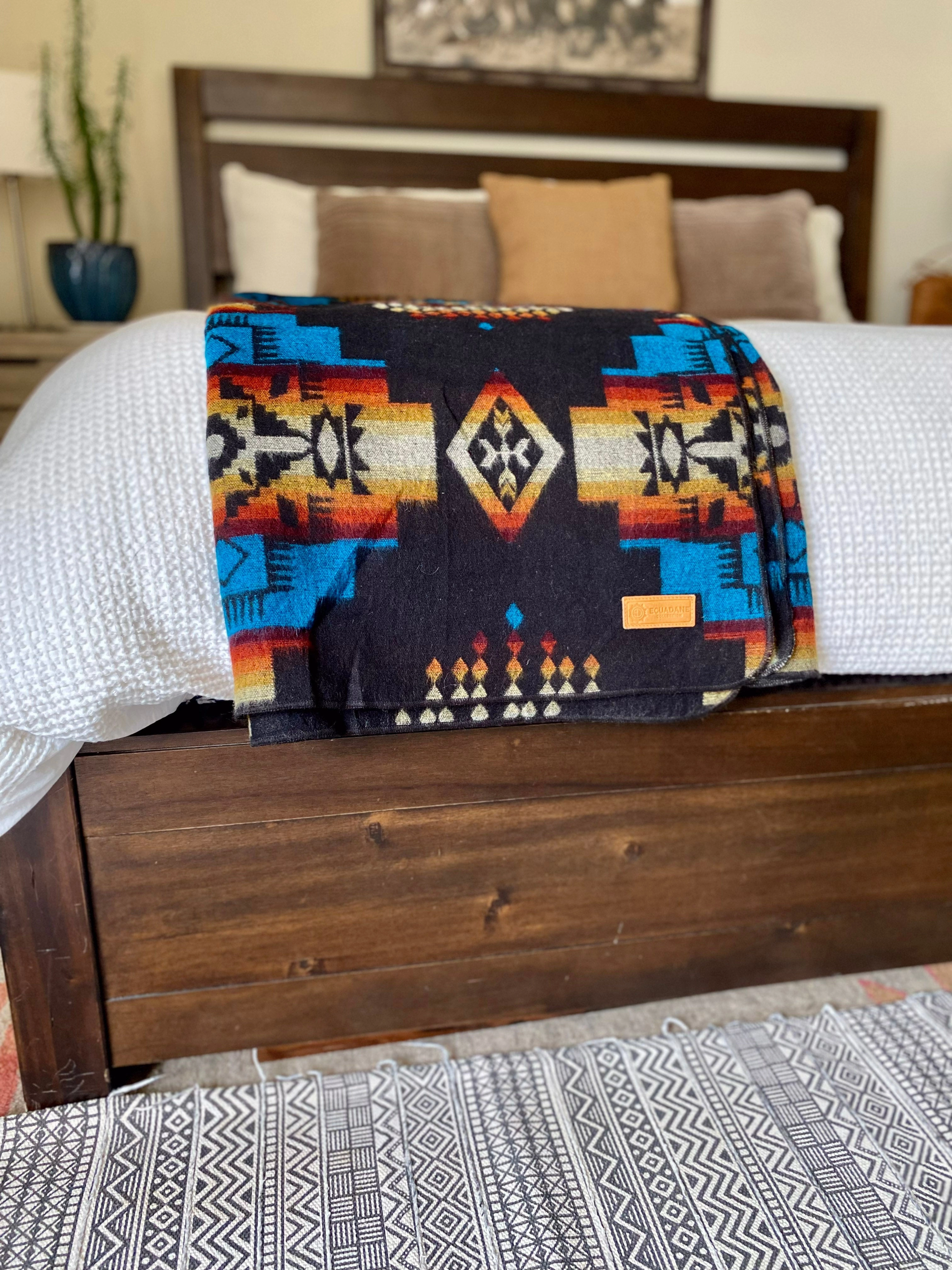 Andes Cliffside Southwestern Queen-Sized Blanket