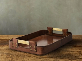 Andres Leather Tray Storage & Organization,closet organization bins