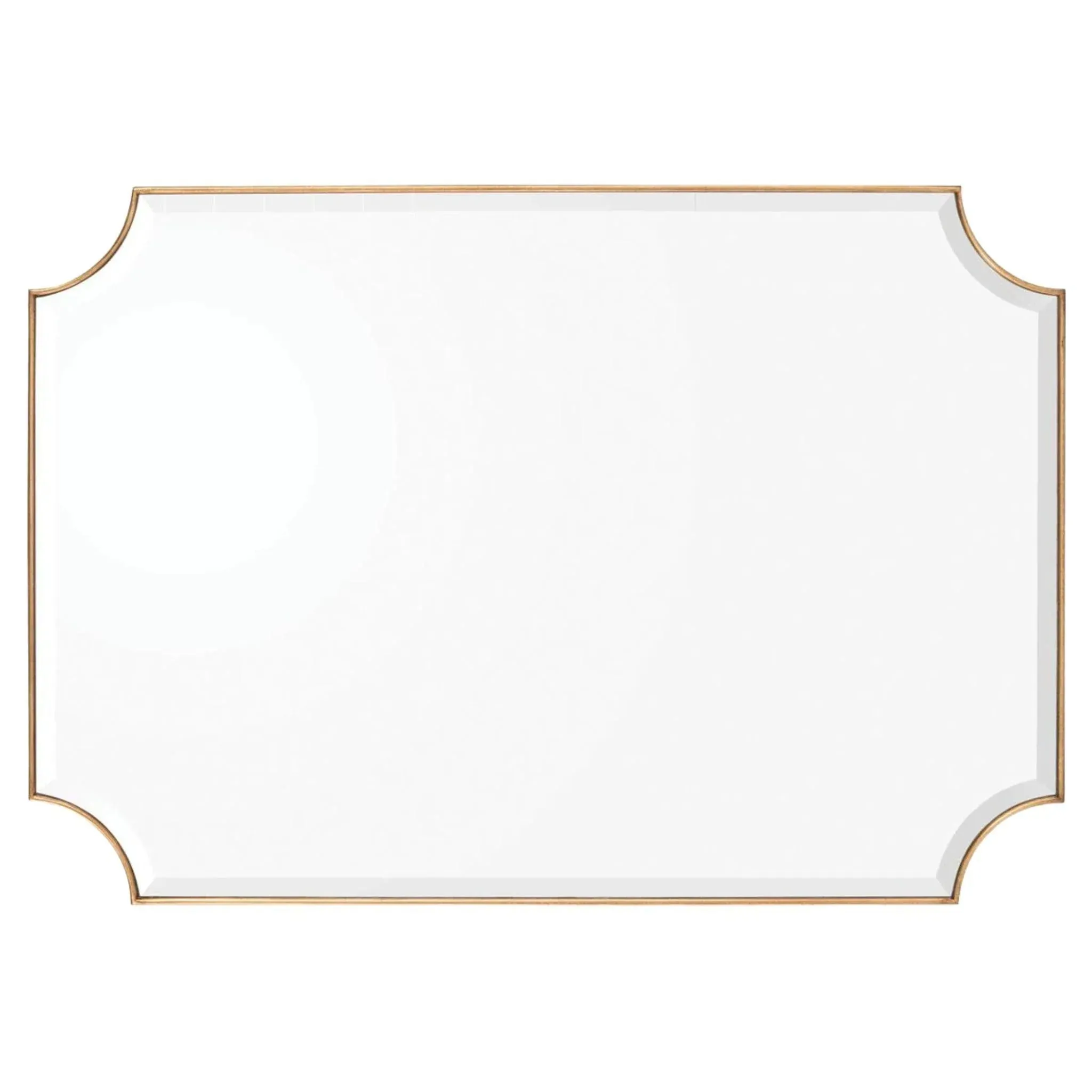 Antique Gold Leaf Beveled Mirror