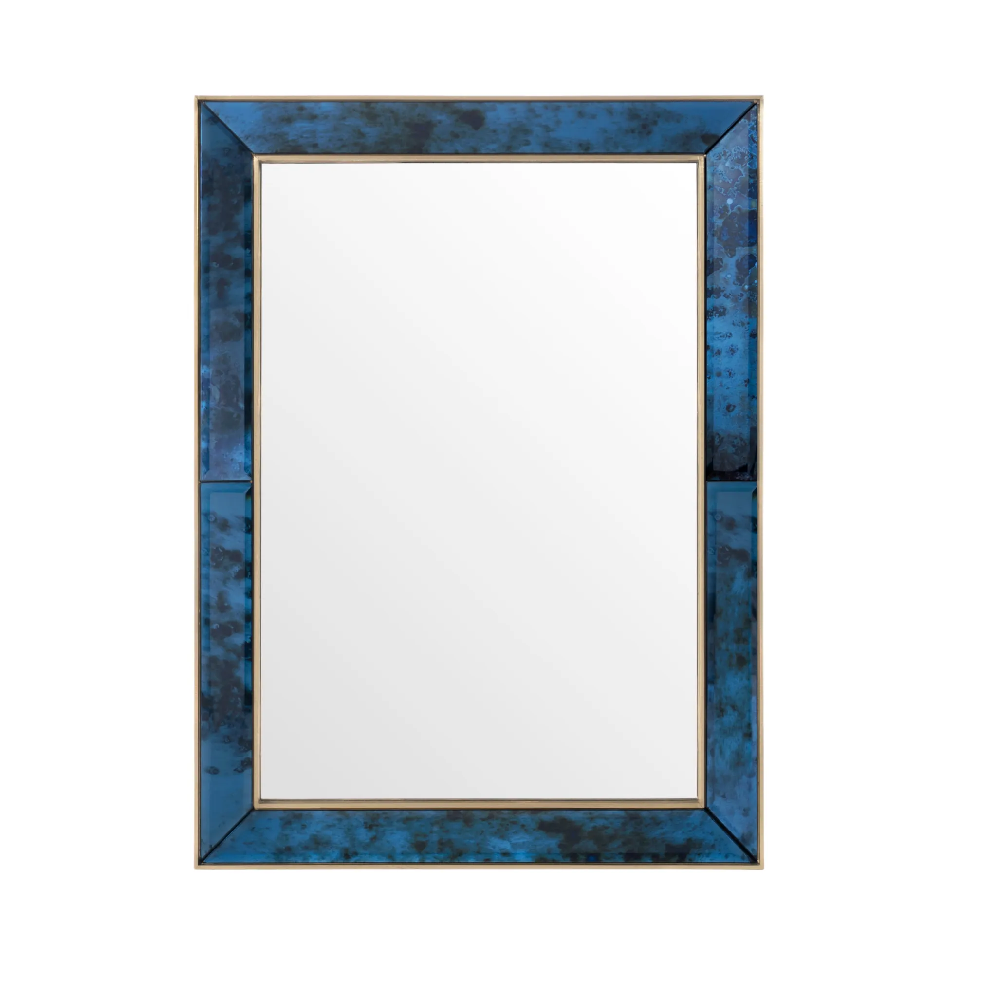 Antique Midnight Blue Etienne Mirror