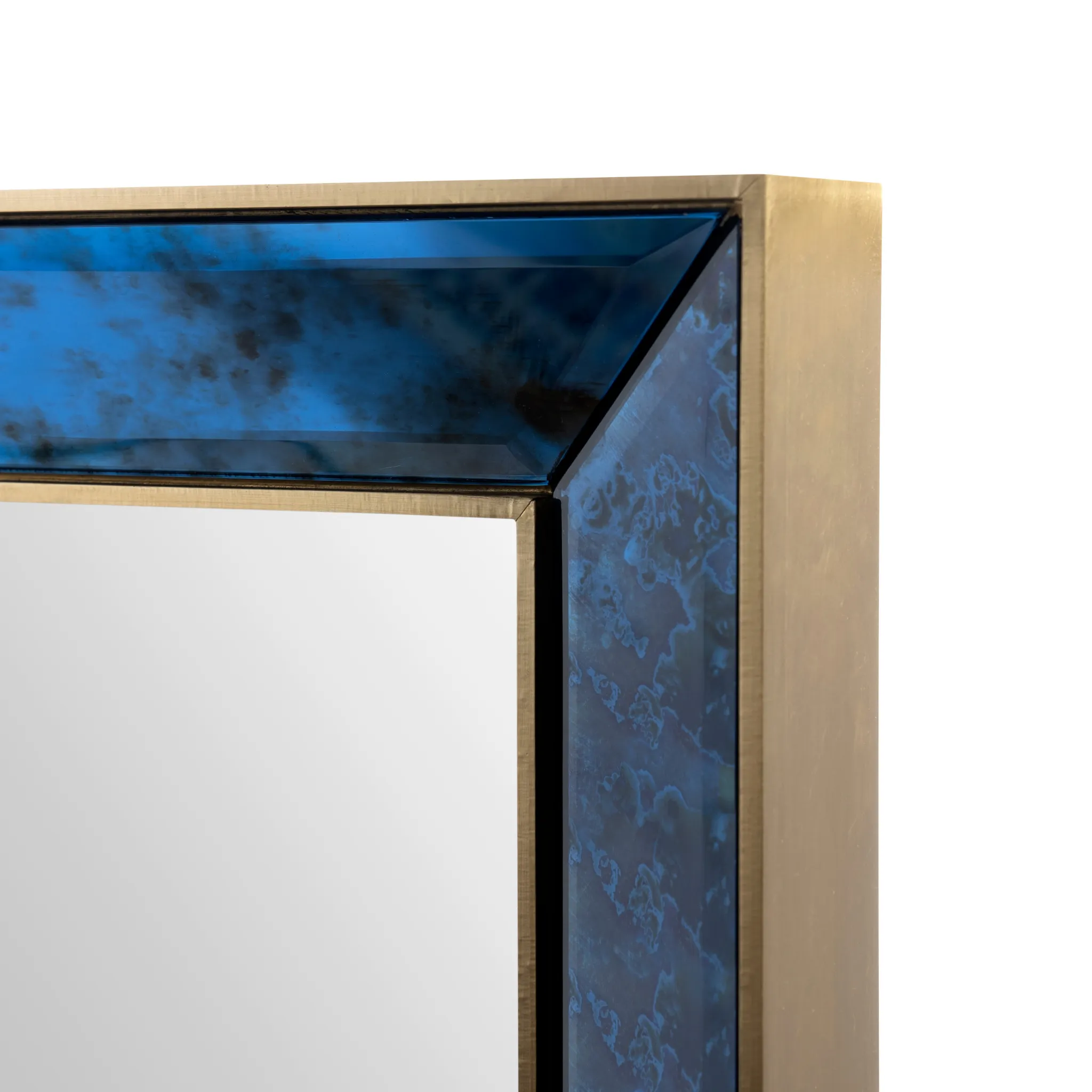 Antique Midnight Blue Etienne Mirror