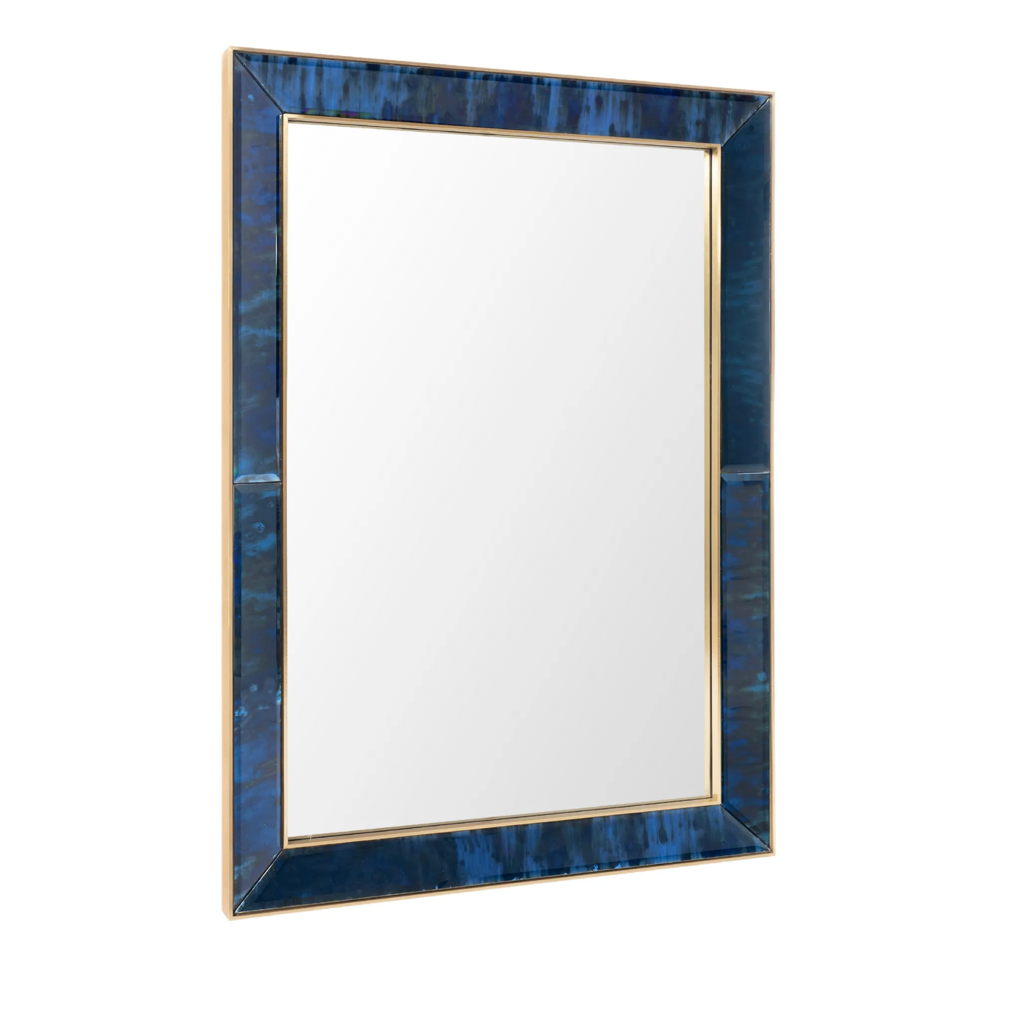 Antique Midnight Blue Etienne Mirror