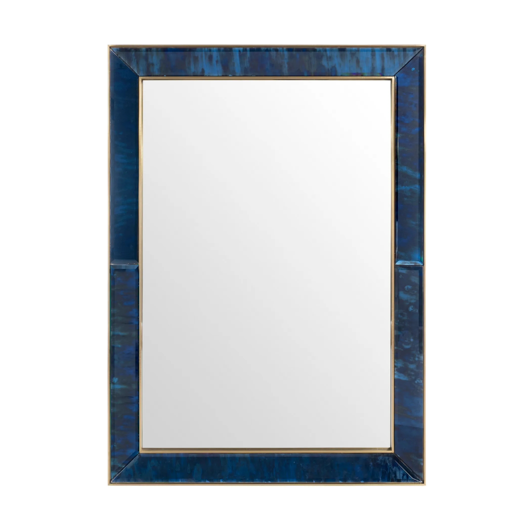 Antique Midnight Blue Etienne Mirror