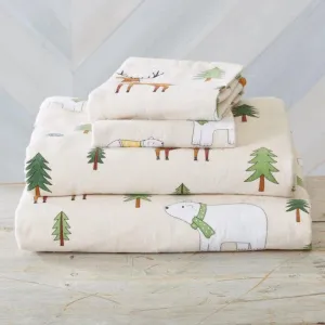 Arctic Animals Sheet Set shower bench, bathroom seat