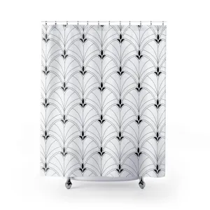 Art Deco Shower Curtain | Black and Deco Lighting,Home Lighting