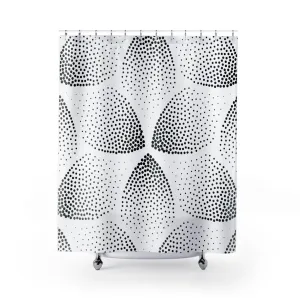 Art Deco Shower Curtain | Black White,  Minimalist Geometric Lighting,Home Lighting