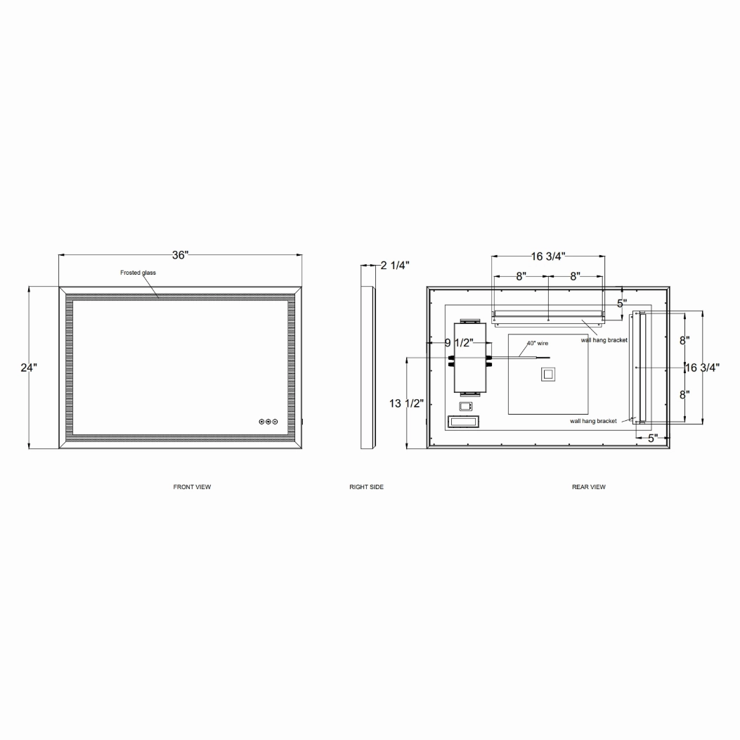 Artell 24x36" LED Mirror
