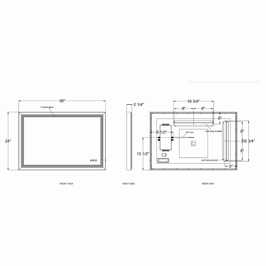 Artell 24x36" LED Mirror