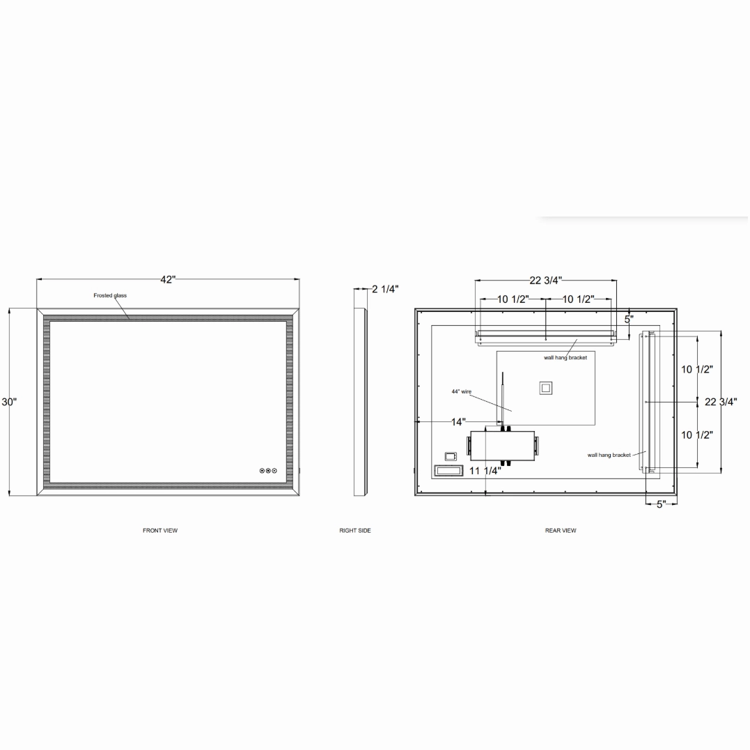 Artell 30x42" LED Mirror