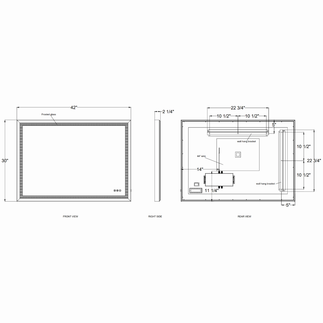Artell 30x42" LED Mirror
