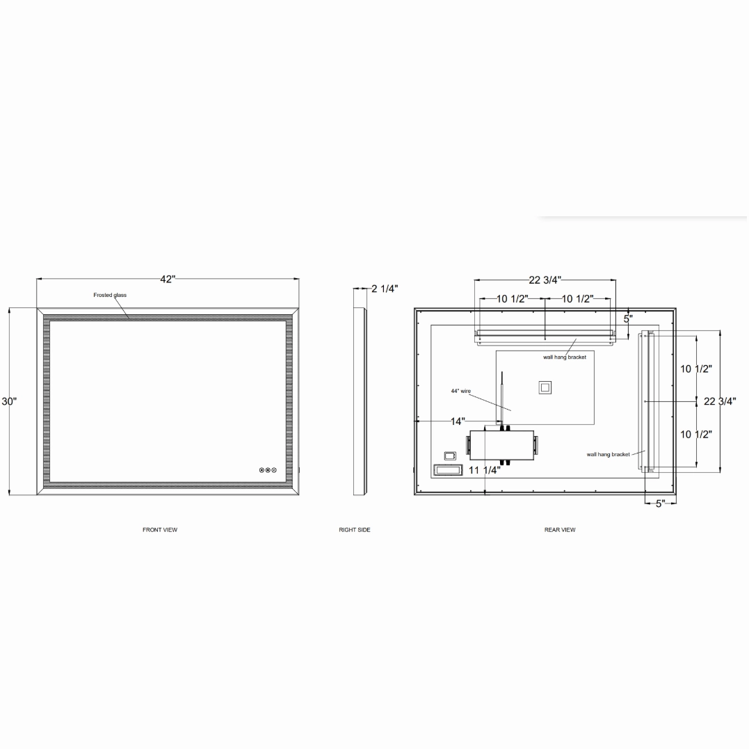 Artell 30x42" LED Mirror