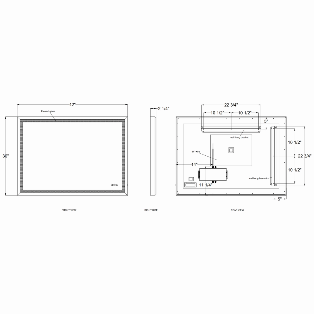 Artell 30x42" LED Mirror